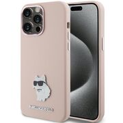 Husa premium pentru  iPhone 15 Pro Karl Lagerfeld superior quality - Roz