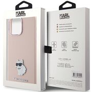 Husa premium pentru  iPhone 15 Pro Karl Lagerfeld superior quality - Roz
