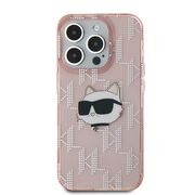 Husa premium pentru  iPhone 15 Pro Karl Lagerfeld superior quality - Roz