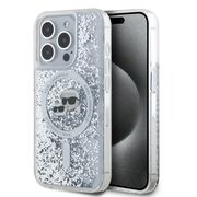 Husa premium pentru  iPhone 15 Pro Max Karl Lagerfeld compatibila Magsafe - Clear