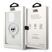Husa premium pentru  iPhone 15 Pro Max Karl Lagerfeld compatibila Magsafe - Gi inchis