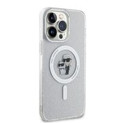 Husa premium pentru  iPhone 15 Pro Max Karl Lagerfeld compatibila Magsafe - Gri antracit