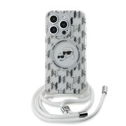 Husa premium pentru  iPhone 15 Pro Max Karl Lagerfeld compatibila Magsafe - Gri inchis