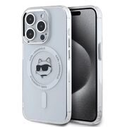 Husa premium pentru  iPhone 15 Pro Max Karl Lagerfeld compatibila Magsafe - Gri