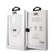 Husa premium pentru  iPhone 15 Pro Max Karl Lagerfeld compatibila Magsafe - Gri