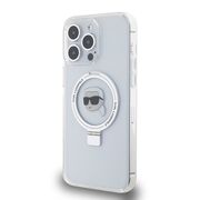 Husa premium pentru  iPhone 15 Pro Max Karl Lagerfeld compatibila Magsafe - Gri