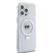 Husa premium pentru  iPhone 15 Pro Max Karl Lagerfeld compatibila Magsafe - Gri