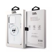 Husa premium pentru  iPhone 15 Pro Max Karl Lagerfeld compatibila Magsafe - Gri