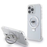 Husa premium pentru  iPhone 15 Pro Max Karl Lagerfeld compatibila Magsafe - Gri