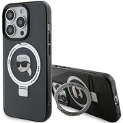 Husa premium pentru  iPhone 15 Pro Max Karl Lagerfeld compatibila Magsafe - Negru denim