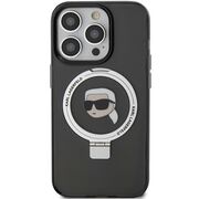 Husa premium pentru  iPhone 15 Pro Max Karl Lagerfeld compatibila Magsafe - Negru denim