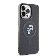 Husa premium pentru  iPhone 15 Pro Max Karl Lagerfeld compatibila Magsafe - Negru print