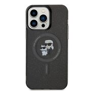 Husa premium pentru  iPhone 15 Pro Max Karl Lagerfeld compatibila Magsafe - Negru print