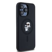Husa premium pentru  iPhone 15 Pro Max Karl Lagerfeld compatibila Magsafe - Negru