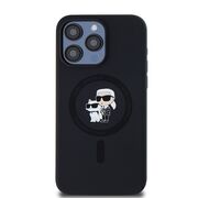 Husa premium pentru  iPhone 15 Pro Max Karl Lagerfeld compatibila Magsafe - Negru
