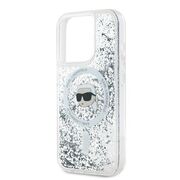 Husa premium pentru  iPhone 15 Pro Max Karl Lagerfeld compatibila Magsafe - Transparent