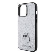 Husa premium pentru  iPhone 15 Pro Max Karl Lagerfeld superior quality - Argintiu