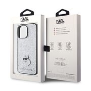 Husa premium pentru  iPhone 15 Pro Max Karl Lagerfeld superior quality - Argintiu