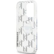 Husa premium pentru  iPhone 15 Pro Max Karl Lagerfeld superior quality - Gri deschis