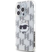 Husa premium pentru  iPhone 15 Pro Max Karl Lagerfeld superior quality - Gri deschis