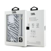 Husa premium pentru  iPhone 15 Pro Max Karl Lagerfeld superior quality - Gri