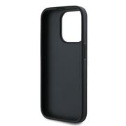Husa premium pentru  iPhone 15 Pro Max Karl Lagerfeld superior quality - Negru Leather