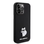Husa premium pentru  iPhone 15 Pro Max Karl Lagerfeld superior quality - Negru denim