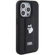 Husa premium pentru  iPhone 15 Pro Max Karl Lagerfeld superior quality - Negru gri