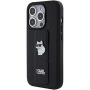 Husa premium pentru  iPhone 15 Pro Max Karl Lagerfeld superior quality - Negru gri