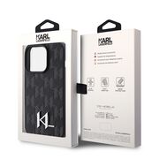 Husa premium pentru  iPhone 15 Pro Max Karl Lagerfeld superior quality - Negru gri