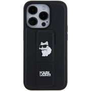 Husa premium pentru  iPhone 15 Pro Max Karl Lagerfeld superior quality - Negru gri