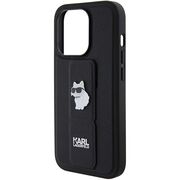 Husa premium pentru  iPhone 15 Pro Max Karl Lagerfeld superior quality - Negru gri