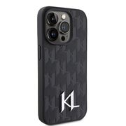 Husa premium pentru  iPhone 15 Pro Max Karl Lagerfeld superior quality - Negru gri