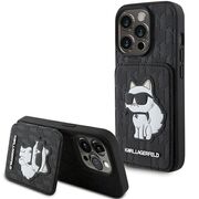 Husa premium pentru  iPhone 15 Pro Max Karl Lagerfeld superior quality - Negru intens