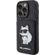 Husa premium pentru  iPhone 15 Pro Max Karl Lagerfeld superior quality - Negru intens