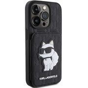 Husa premium pentru  iPhone 15 Pro Max Karl Lagerfeld superior quality - Negru intens