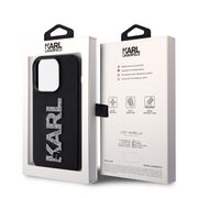 Husa premium pentru  iPhone 15 Pro Max Karl Lagerfeld superior quality - Negru intens