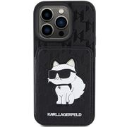 Husa premium pentru  iPhone 15 Pro Max Karl Lagerfeld superior quality - Negru intens