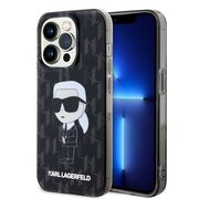 Husa premium pentru  iPhone 15 Pro Max Karl Lagerfeld superior quality - Negru