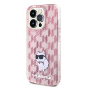 Husa premium pentru  iPhone 15 Pro Max Karl Lagerfeld superior quality - Roz deschis