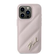 Husa premium pentru  iPhone 15 Pro Max Karl Lagerfeld superior quality - Roz neon