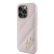 Husa premium pentru  iPhone 15 Pro Max Karl Lagerfeld superior quality - Roz neon