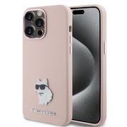 Husa premium pentru  iPhone 15 Pro Max Karl Lagerfeld superior quality - Roz