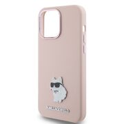 Husa premium pentru  iPhone 15 Pro Max Karl Lagerfeld superior quality - Roz