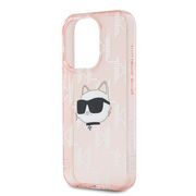 Husa premium pentru  iPhone 15 Pro Max Karl Lagerfeld superior quality - Roz
