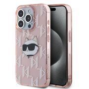 Husa premium pentru  iPhone 15 Pro Max Karl Lagerfeld superior quality - Roz