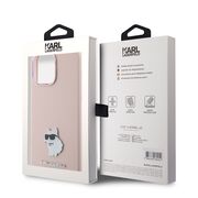 Husa premium pentru  iPhone 15 Pro Max Karl Lagerfeld superior quality - Roz