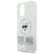 Husa premium pentru  iPhone 16 Karl Lagerfeld compatibila Magsafe - Argintiu