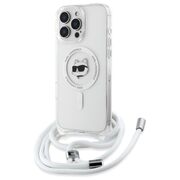 Husa premium pentru  iPhone 16 Karl Lagerfeld compatibila Magsafe - Clear