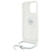 Husa premium pentru  iPhone 16 Karl Lagerfeld compatibila Magsafe - Clear